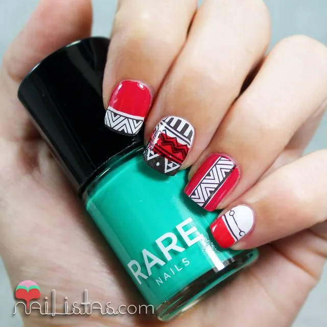 Nailistas: Rare Nails: Uñas étnicas con el kit de nail art Aztec