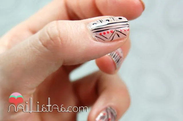 Nailistas: Uñas cortas decoradas con motivos tribales // 31 días ... Nailistas: Uñas cortas decoradas con motivos tribales // 31 días ...