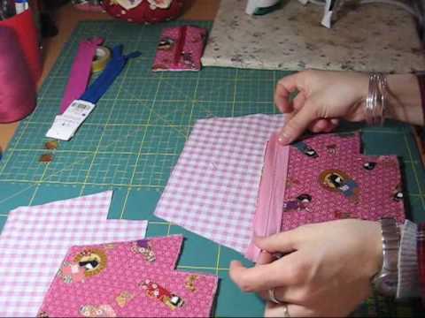 Nairamkitty crafts: Tutorial como poner una cremallera - YouTube