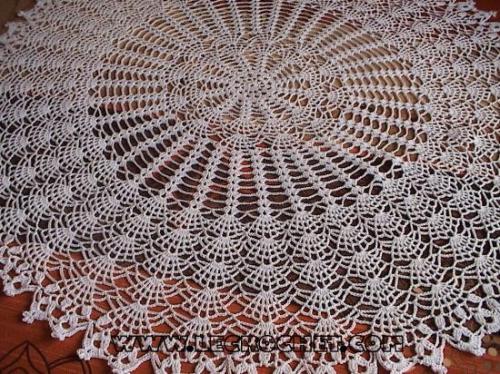 nappe ronde au crochet, nappe au crochet, nappe crochet, nappe ...