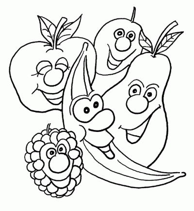 Dibujo de Plátanos y frutas. Dibujo para colorear de Plátanos y ... Dibujo de Plátanos y frutas. Dibujo para colorear de Plátanos y ...
