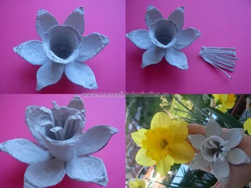 Manualidades de flores con material reciclado - Imagui Manualidades de flores con material reciclado - Imagui