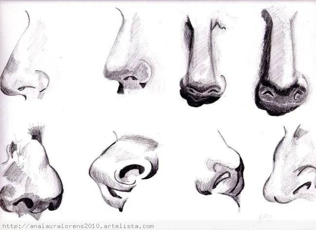 Nariz para dibujar a lapiz - Imagui