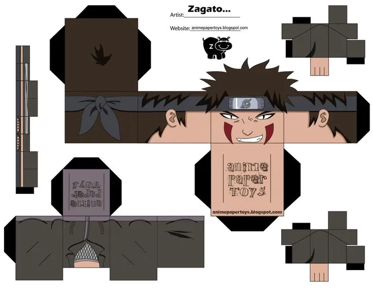 Naruto cubecrafts | papercraft | Pinterest