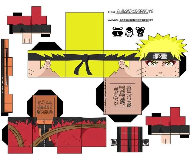 Figuras para armar papercraft de Naruto - Imagui Figuras para armar papercraft de Naruto - Imagui