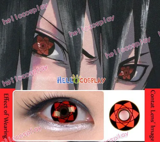 Naruto Sasuke Uchiha Eternal Mangekyo Sharingan Contact Lenses ...