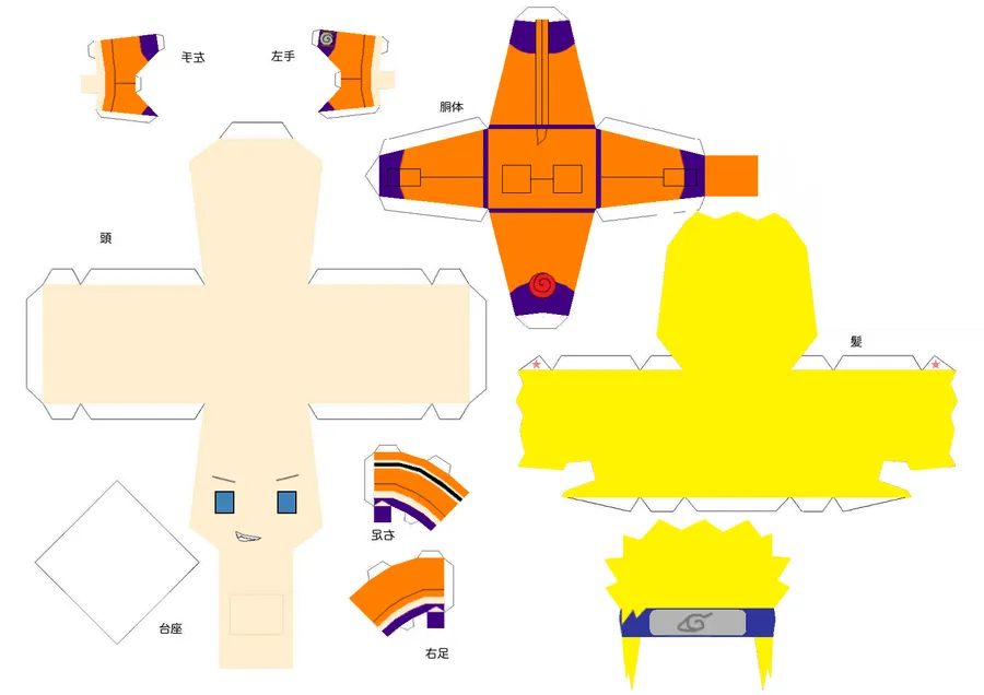 Naruto Uzumaki Papercraft by Shifteryoukai on DeviantArt Naruto Uzumaki Papercraft by Shifteryoukai on DeviantArt