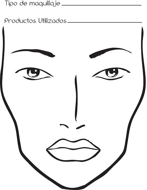 Natalia Carballo | Maquilladora profesional: Face Chart Natalia Carballo | Maquilladora profesional: Face Chart
