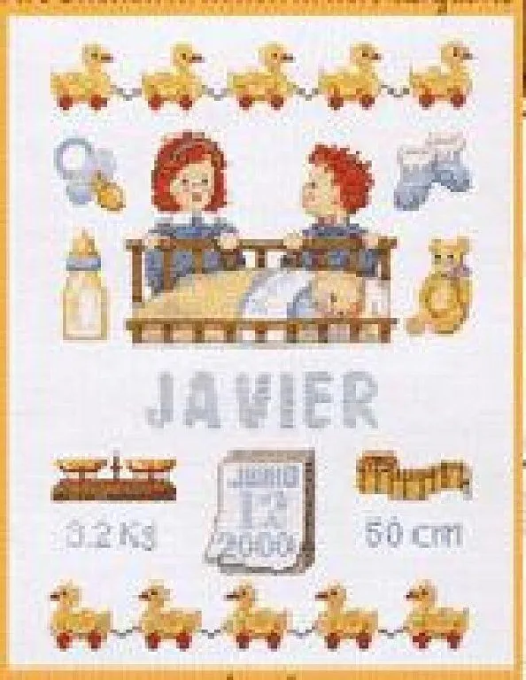 punto cruz natalicio (3) | Aprender manualidades es facilisimo.com