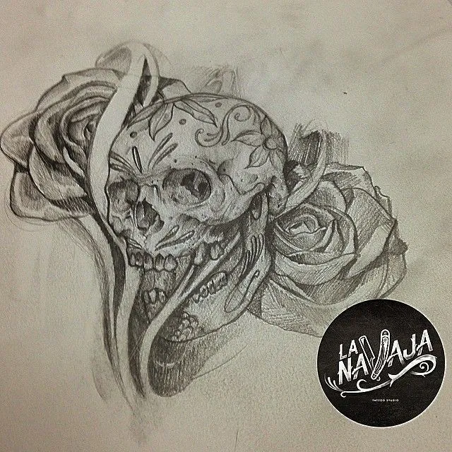 La Navaja - #lanavajatattoo #customtattoo #sketch #dibujo...