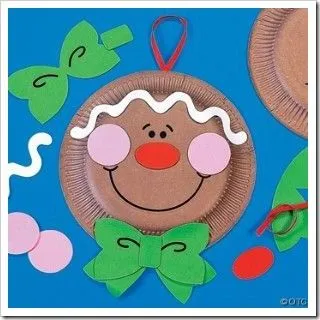 Manualidades navidad hechas con platos de cartón