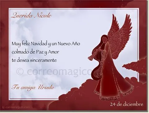 navidad angel - Tarjetas para imprimir GRATIS en tu casa en www ...