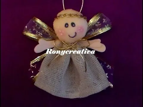 NAVIDAD ANGELITOS PARA EL ARBOL / CHRISTMAS TREE ANGELS DIY - YouTube