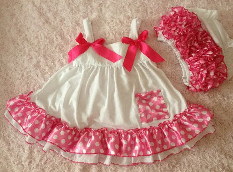 Navidad de los bebés del algodón blanco tutu dress + bloomers con ... Navidad de los bebés del algodón blanco tutu dress + bloomers con ...