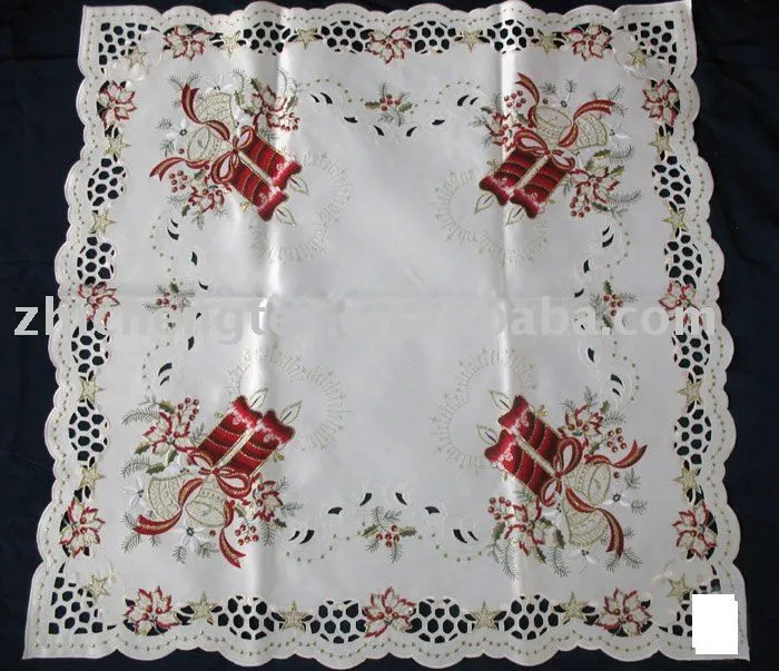 Navidad bordado mantel-Mantel-Identificación del producto ... Navidad bordado mantel-Mantel-Identificación del producto ...