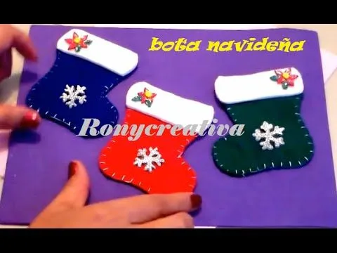 Navidad) COMO HACER BOTAS NAVIDEÑAS - Adorno o porta cubiertos ... Navidad) COMO HACER BOTAS NAVIDEÑAS - Adorno o porta cubiertos ...