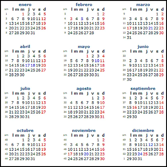 Navidad: Calendario 2.014