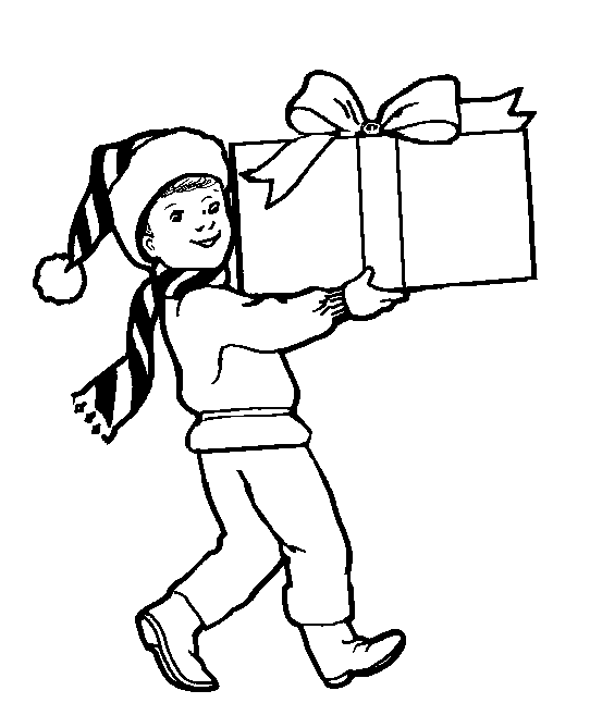 Dibujos para colorear de Regalos de navidad, Plantillas para ...