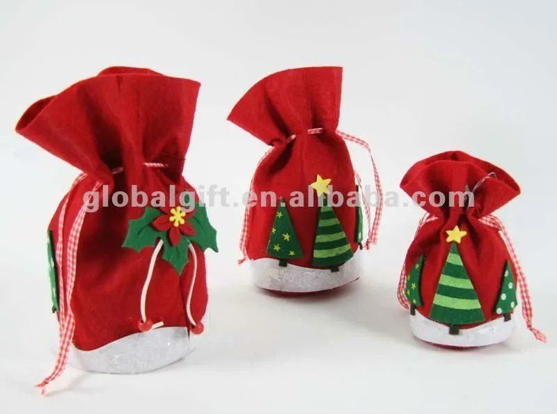 La navidad de fieltro del bolso del regalo-Bolsas de Promocionales ... La navidad de fieltro del bolso del regalo-Bolsas de Promocionales ...