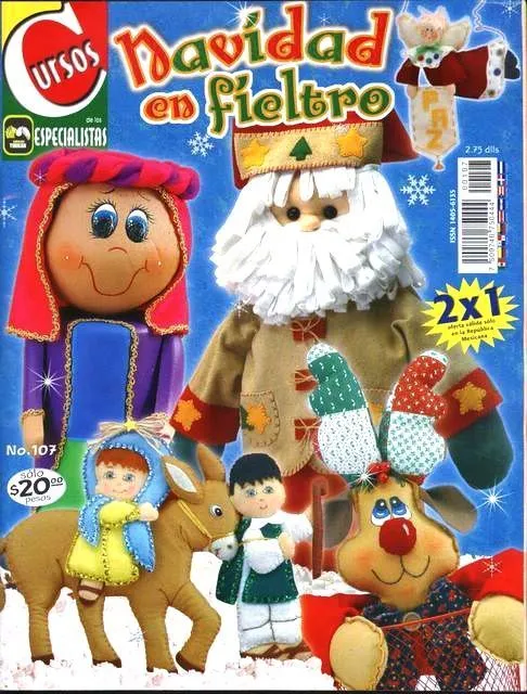 Navidad en Fieltro en Manualidades con fieltro Navidad en Fieltro en Manualidades con fieltro