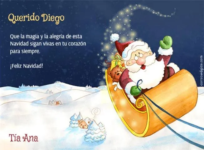 navidad volando - Tarjetas para imprimir GRATIS en tu casa en www ...