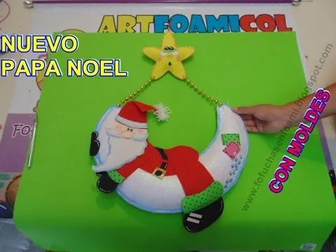 NUEVO ADORNO NAVIDEÑO PAPA NOEL O SANTA CLAUS EN FOAMY PARA COLGAR ...