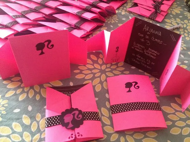 nayive@torresdepapel.co: Invitaciones Barbie Cumpleaños