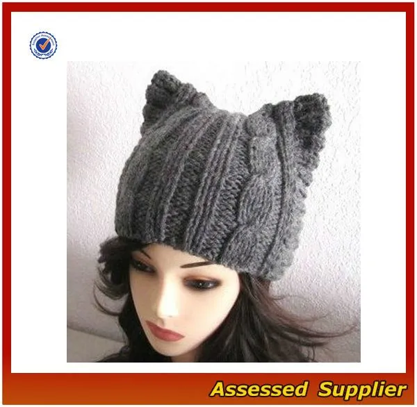 Como hacer un gorro de gato tejido - Imagui Como hacer un gorro de gato tejido - Imagui