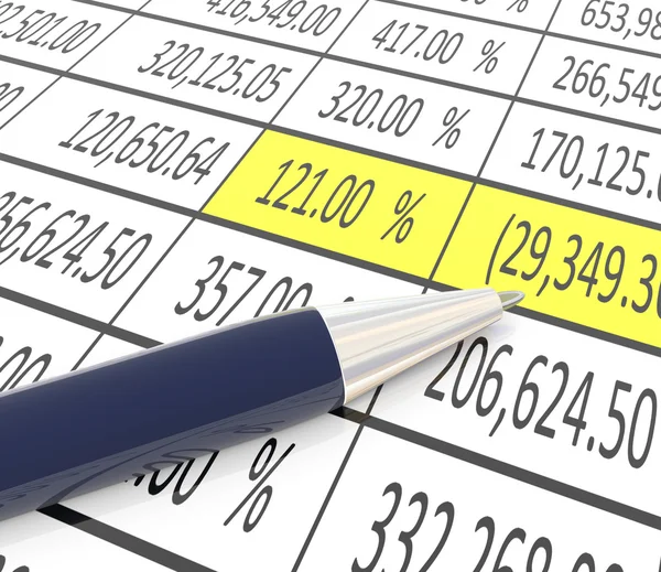 valor negativo y lápiz 3D — Foto stock © nasirkhan #9086624