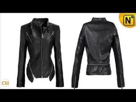 negro chaqueta de cuero para las mujeres CW618133 www.cwmalls.com ...