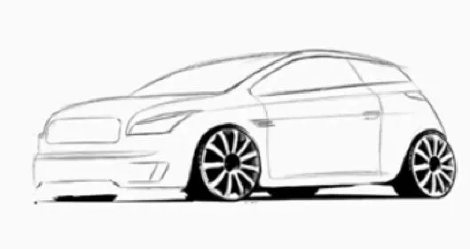 Un dibujo de un carro - Imagui