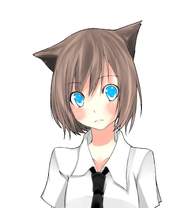 neko_girl_lineart_colored_by_ ...