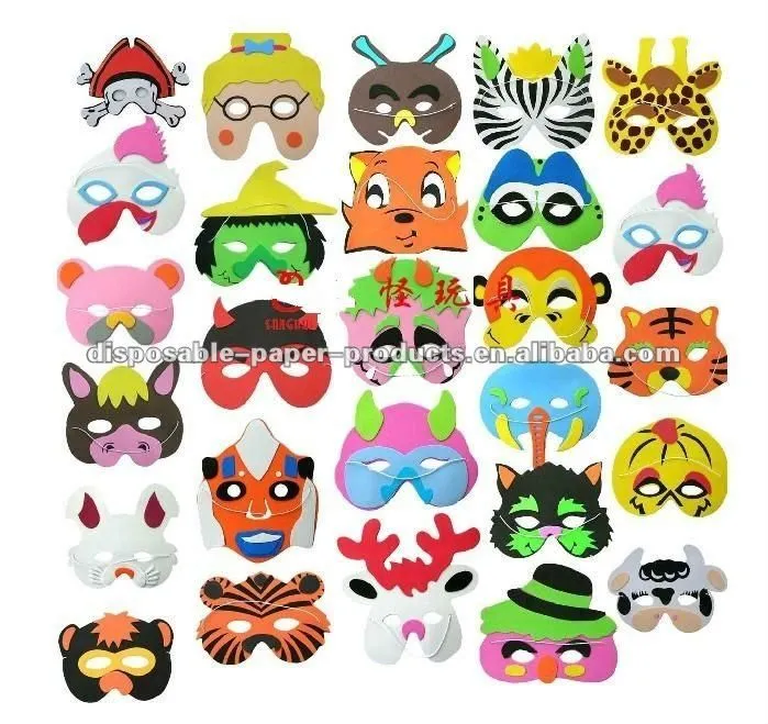 Qué hacer con nenes: MASCARAS DE ANIMALES CON FOAMI Qué hacer con nenes: MASCARAS DE ANIMALES CON FOAMI