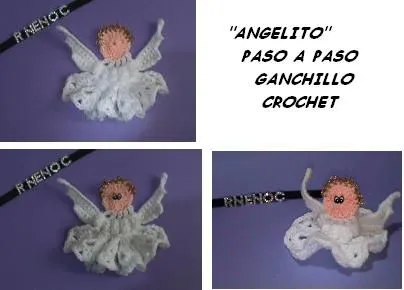NENOCREACIONES: ANGELITO TEJIDO EN GANCHILLO CROCHET NENOCREACIONES: ANGELITO TEJIDO EN GANCHILLO CROCHET