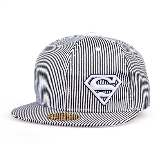 New 2014 Super Cool stripe S Letter Hat Autumn-summer baseball ...