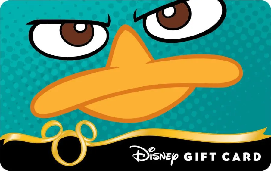 New 'Phineas & Ferb' Disney Gift Card Featuring Perry the Platypus ... New 'Phineas & Ferb' Disney Gift Card Featuring Perry the Platypus ...