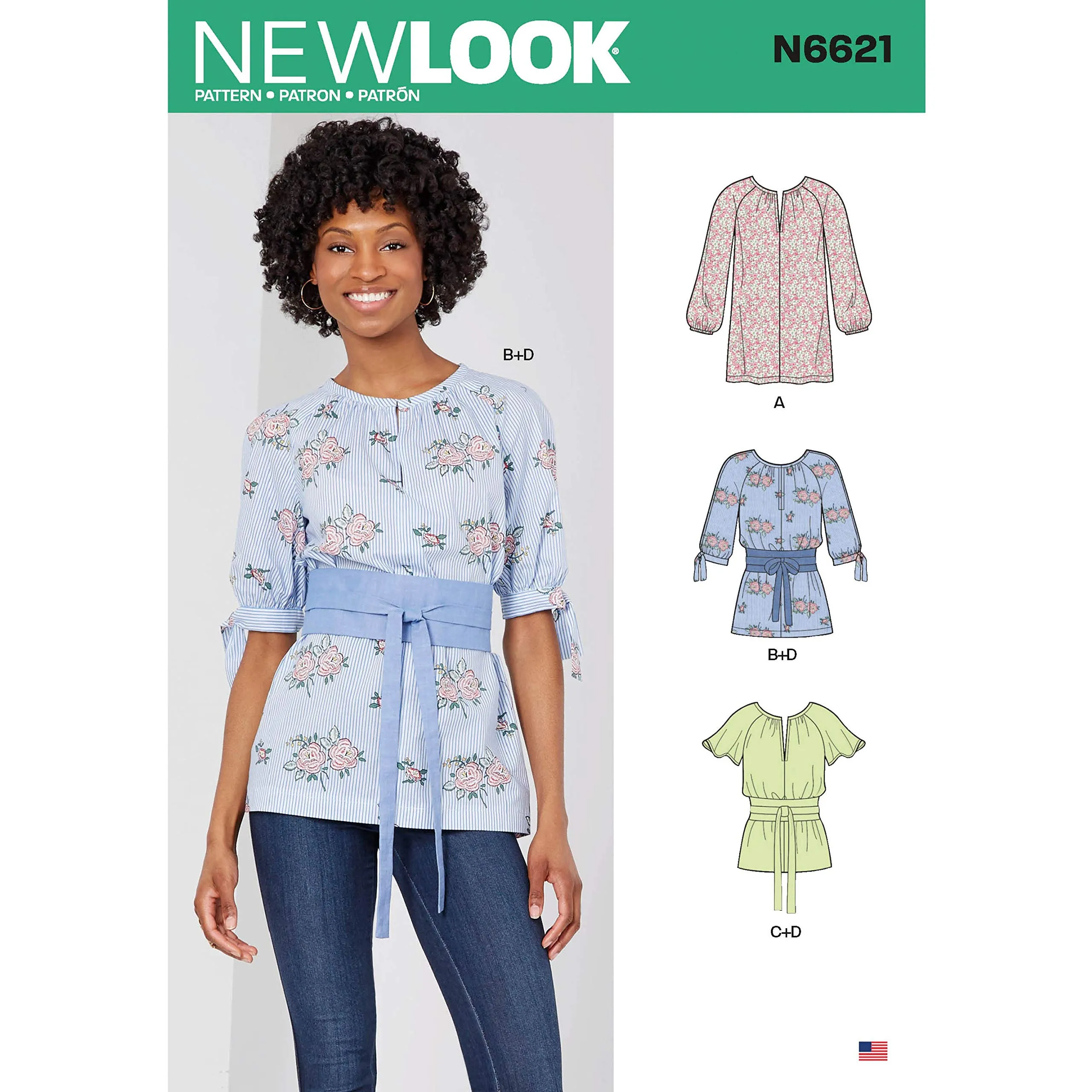 New Look Patrón de costura N6621 para blusa o túnica de mujer, papel, blanco, varios colores : Amazon.com.mx: Hogar y Cocina New Look Patrón de costura N6621 para blusa o túnica de mujer, papel, blanco, varios colores : Amazon.com.mx: Hogar y Cocina