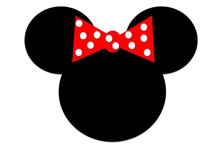 Minnie Mouse face outline - Imagui