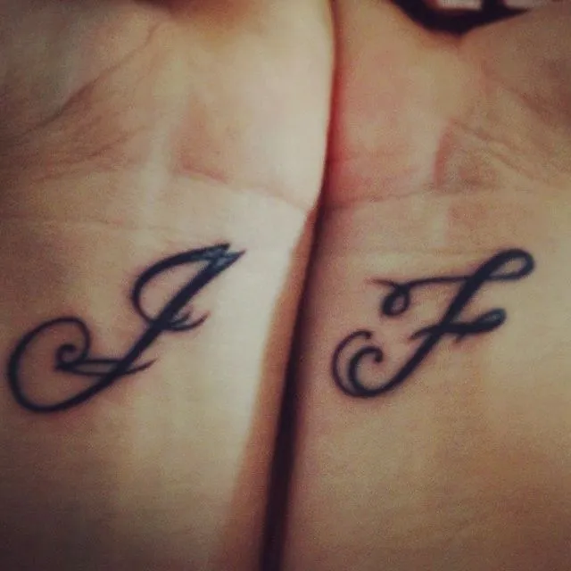 New Tattoo ... J & F iniciales de los nombres de mis hijos | Ink ... New Tattoo ... J & F iniciales de los nombres de mis hijos | Ink ...