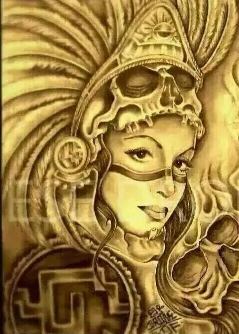 Azteca art on Pinterest | Aztec Warrior, Chicano Art and Aztec