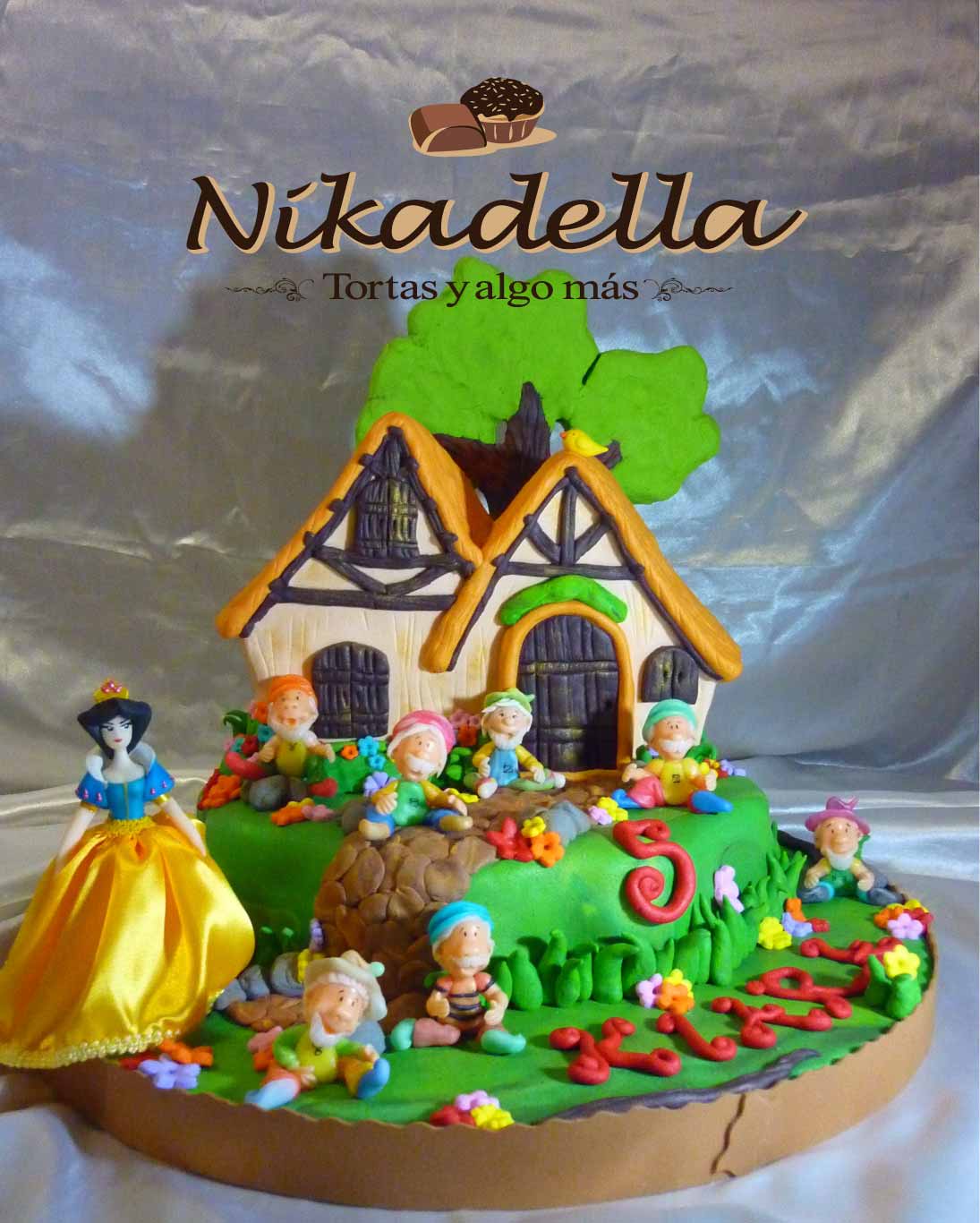 Nikadella: Torta Casita de Blancanieves y los 7 enanitos 5 años Kiara