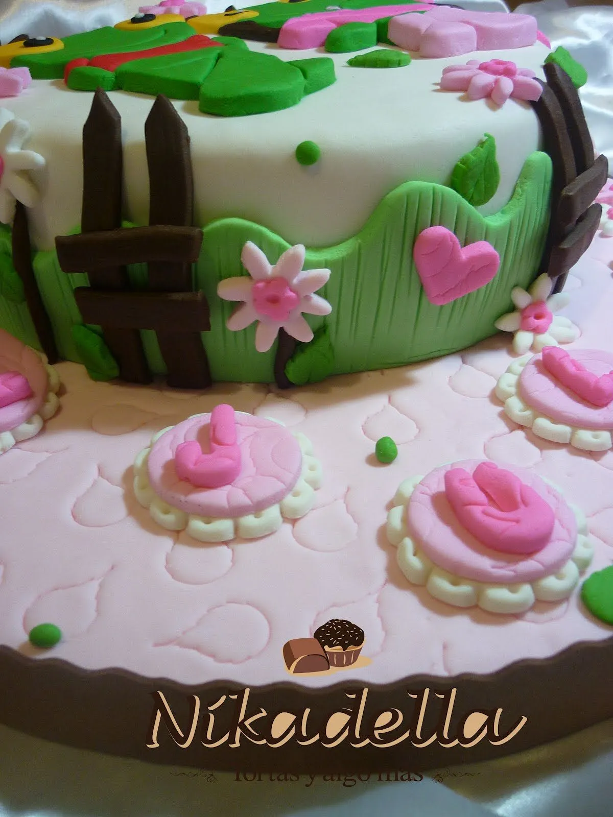 Nikadella: Torta Sapa Pepa y Sapo Pepe 1º añito Julia