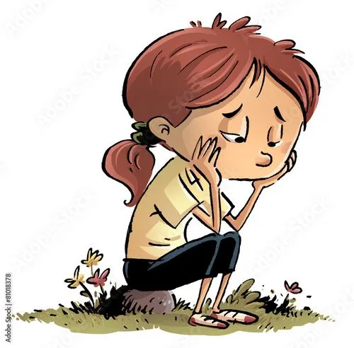 niña aburrida y triste" Stock photo and royalty-free images on ...