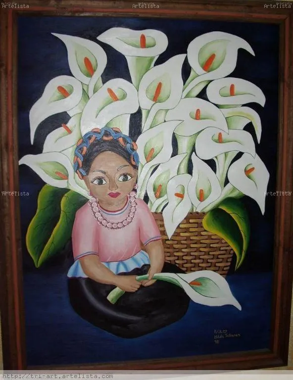 Niña con alcatraces Hilda Trillanes - Artelista.com