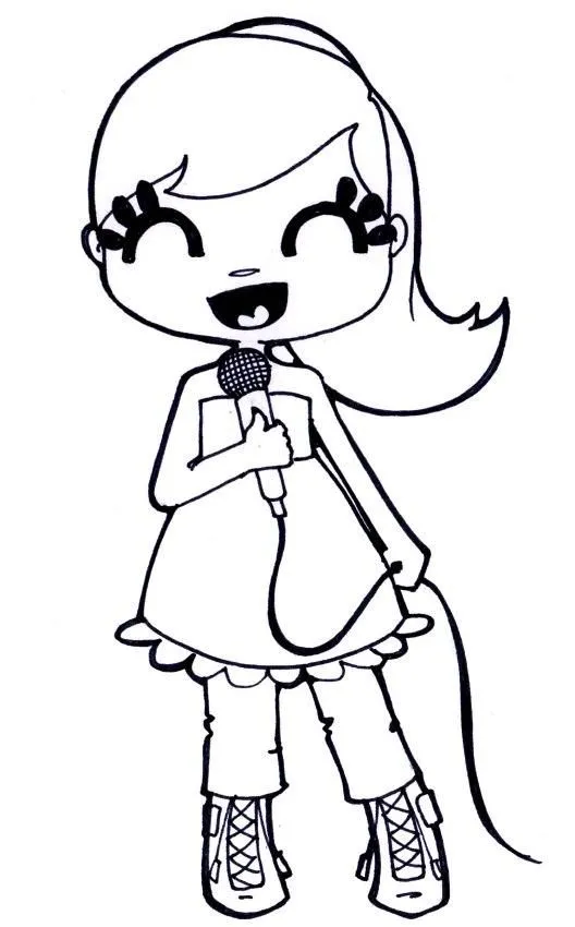 Imagenes de niña para dibujar - Imagui