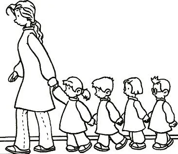 Niña caminando dibujo - Imagui