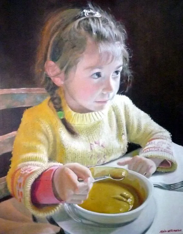 Niña comiendo. Jesus nieto pantoja - Artelista.