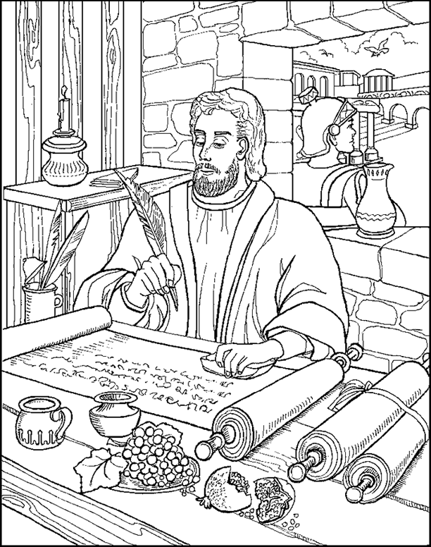 Escribiendo una carta para colorear - Imagui Escribiendo una carta para colorear - Imagui