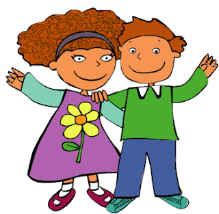Niña feliz caricatura - Imagui