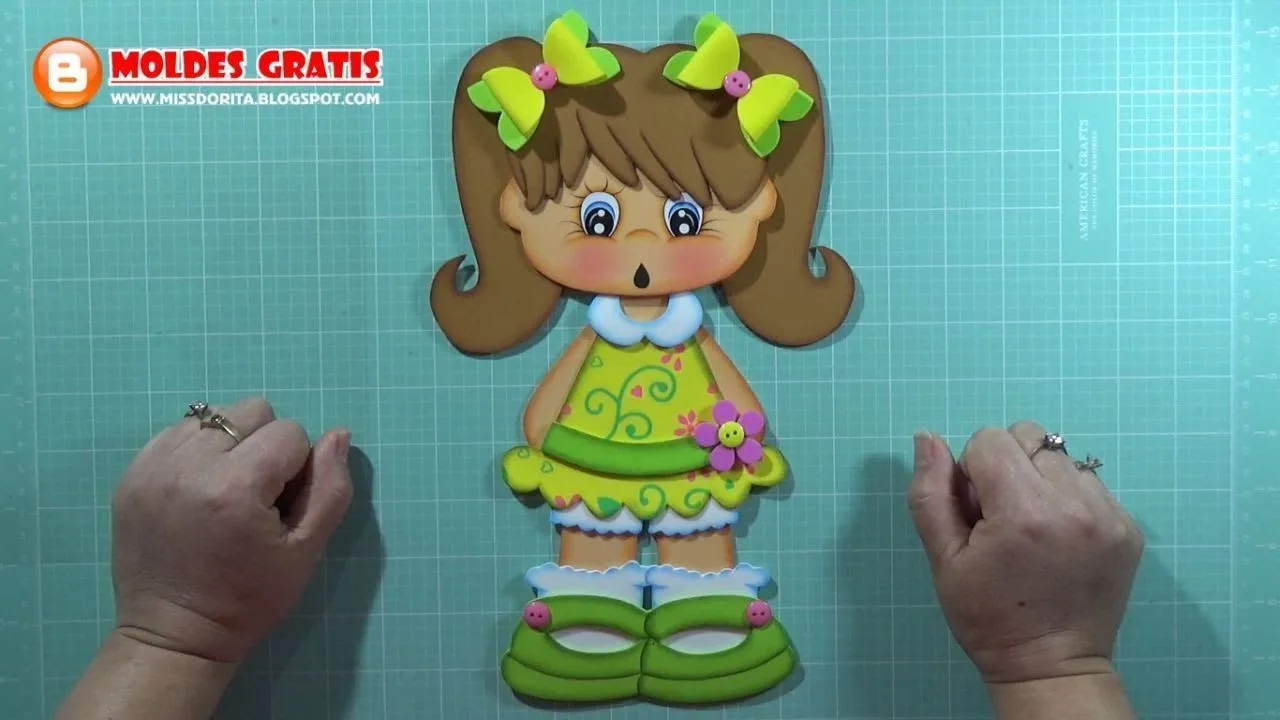 Niña en Foamy, Goma Eva, Microporoso (Handmade Craft)❤️ - YouTube Niña en Foamy, Goma Eva, Microporoso (Handmade Craft)❤️ - YouTube
